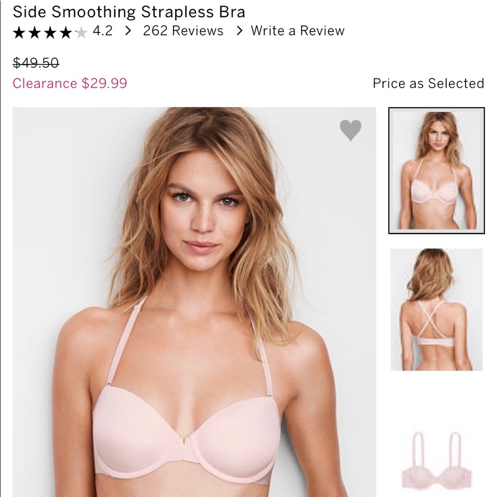 Victoria’s Secret 38D strapless/multi wear bra